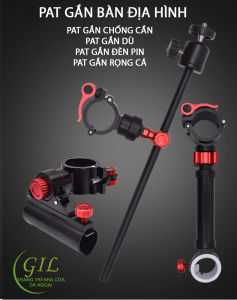 PAT GẮN BÀN CÂU ĐỊA HÌNH - PAT CHỐNG CẦN - PAT ĐÈN PIN