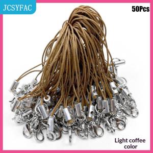 JCSYFAC 50pcs Polyester dây tôm hùm Clasp điện thoại di động dây buộc dây cho Keychain thủ công handmade điện thoại dây đồ chơi tự làm đồ trang sức làm