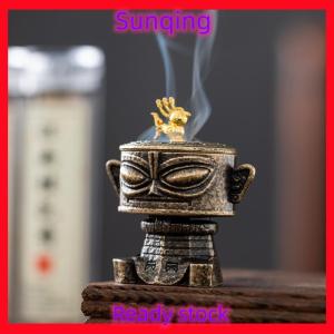 SQ Stationery [Flash Sale] Creative Metal Horse Auspicious Incense Burner Square Vertical Indoor Aromatherapy Home Desktop Accessories