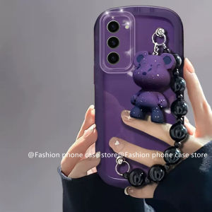 Ốp Lưng Samsung Galaxy S23 S22 S21 Ultra + Plus 5G Thời Trang Sản Phẩm Bán Chạy Vòng Đeo Tay Búp Bê Giá Cả Phải Chăng Ống Kính Màu Đơn Bảo Vệ Vỏ Mềm Trong Suốt 2023