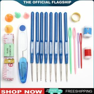[BONDRE9]Ergonomic Crochet Hook Set with 16 Sizes for Smooth Crochet and Knitting Experience