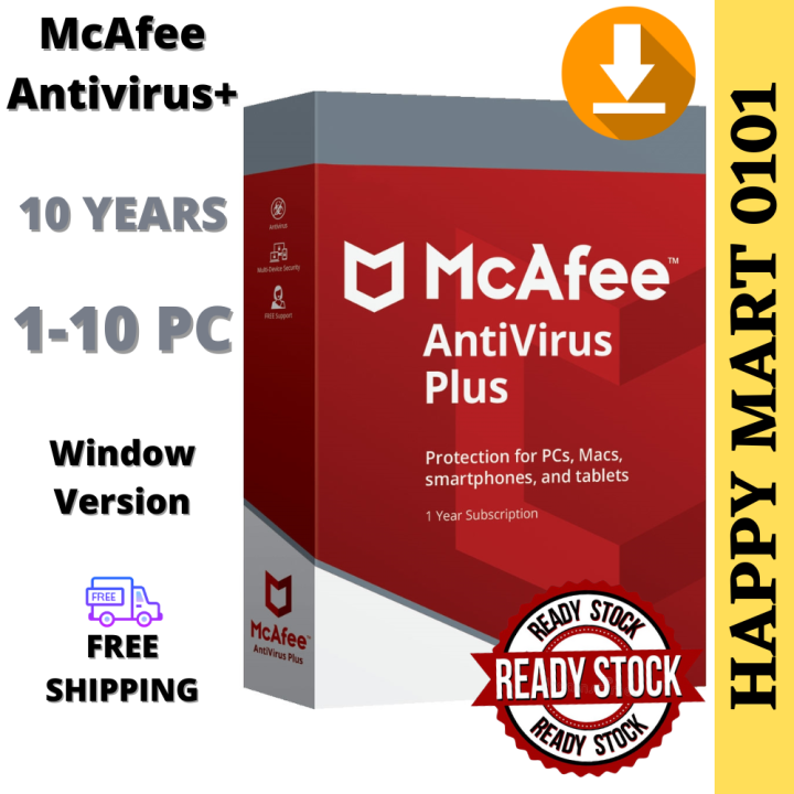 Mcafee Antivirus 2 Year Subscription [LATEST 2024 VERSION] McAfee Antivirus+ Plus [10 YEAR] -Windows | Lazada
