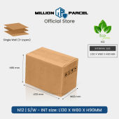 MillionParcel Carton Box N | Packing Box | Moving Box | Cardboard box | Boxes for Moving | Delivery box | Storage Box