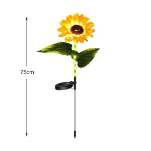 【Vinnatsu】Lampu Bunga Matahari Luar Tahan Air Lampu Bunga Matahari Luar Lampu Taman Outdoor Ruangan Lampu Led Surya