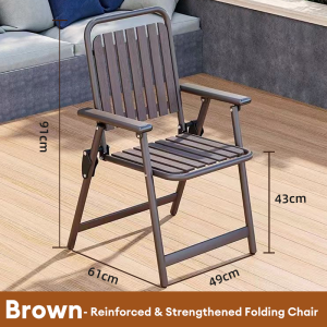 NAIJIA Foldable Vertical Stripe Outdoor Chair - Waterproof & Anti-Rust Camping Lightweight Healing for Picnic