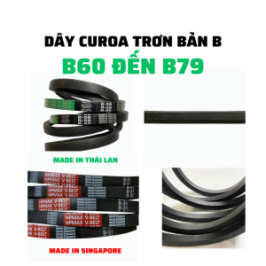 Dây curoa trơn bản B: B60 B61 B62 B63 B64 B65 B66 B67 B68 B69 B70 B71 B72 B73 B74 B75 B76 B77 B78 B79