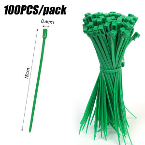 100PCS/Pack Color Nylon Cable Ties 15cm Reusable Self-Locking Zip Tie Cable Ties Removable Slip-Knot Cable Ties Wire Organization Storage Tool