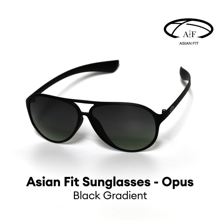 Asian Fit AF Opus Sunglasses Unisex Black Silver Full Rim Polarised Gray UV 400 Black Silver Mirror Black Gradiant Gradient Classic Lazada Singapore