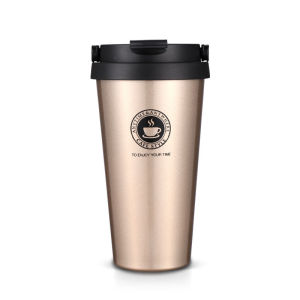 304 Stainless Steel 500ML Vacuum Coffee Cup Insulated Tumblers with Lid and Handle Carry-out Mug Office Travel on-go Supplies