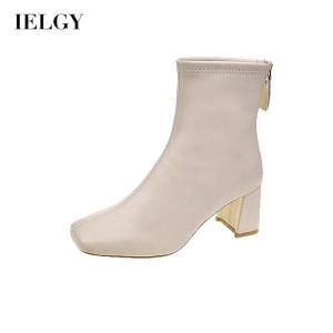 IELGY black fresh womens boots street shooting British trend