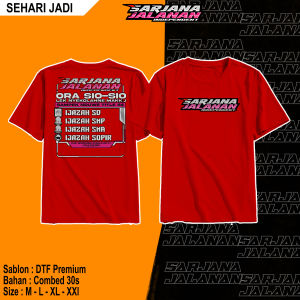 Kaos SARJANA JALANAN / Kaos Kata Kata / Kaos Driver / Kaos Keren / Kaos Distro Premium / Kaos Pekerja Keras Viral Combed 30s