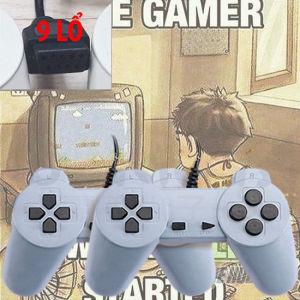 Bộ 2 Tay cầm chơi game điện tử 4 nút 9 lỗ