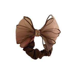 Delicate Mesh Bows Hair Elastic Practical Slip Resistant Hair Tie Fashion Hair Scrunchies For School Office Event