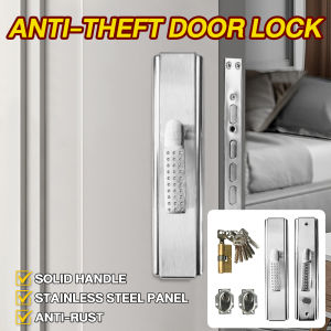 Moketa Safety Door Lock with Key Main Door Lock Set Sus304 Stainless Steel Heavy Duty Door Lock
