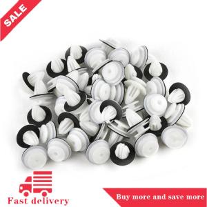 [COD]Flash Delivery 50 100Pcs Car Door Panel Clip W Sealing Ring Auto Vehicle Retainer Fastener Bumper Clip Car Push Pin Rivet Door Panel Board Clip