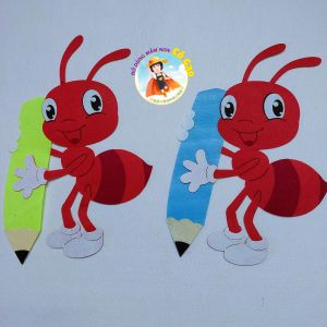 1 Con kiến đồ chơi vải nỉ trang trí trường lớp -40cm