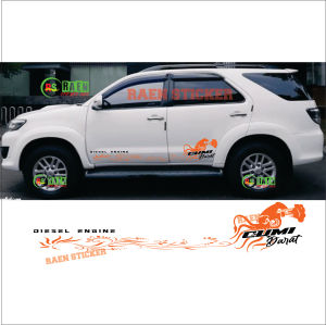 PROMO STICKER CUTTING STIKER BODY SAMPING MOBIL FORTUNER PAJERO VARIASI CUMI DARAT TERBARU