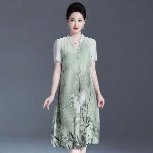 Đầm Trung Niên Suông Cho Mẹ Đi Tiệc Thời Trang  Váy Trung Niên Sang Trọng Tặng Mẹ