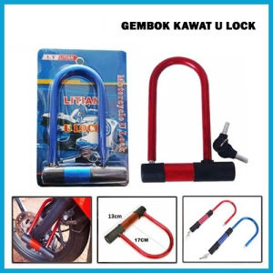 Gembok Sepeda Motor Ukuran Besar U Lock Gembok Motorcycle Serbaguna / Gembok Motor Anti Maling