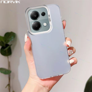 [Norvik] Vỏ cứng IMD cho Redmi Note 13 4g vỏ điện thoại chống sốc cực quang sang trọng vỏ lưng bảo vệ mờ laser nd002
