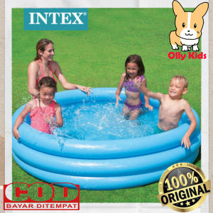 Ollykids INTEX 59416 Kolam Renang Anak Crystal Blue 3 Ring 114 x 25 Cm Inflatable Pool Kualitas Bahan Tebal dan Harga Terjangkau Kami Jual Mandi Bola Ban Pelampung Renang Peralatan Bayi Botol Susu Bayi Sikat Botol Bayi Mainan Anak lainnya