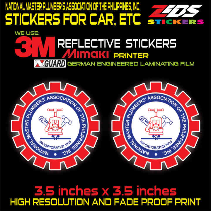 Master Plumber Sticker national master plumber's association of the philippines logo 3M ...