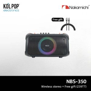 Nakamichi NBS-350 Portable Wireless Speaker Audio Bluetooth RGB