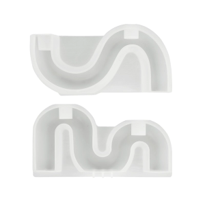 Khuôn silicon đa năng độc đáo hình dạng cong trang trí khuôn cho đồ thủ công nhựa dẻo thủ công và trang trí nhà