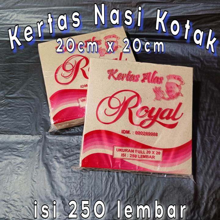 Gnp Kertas Nasi Kotak 20cm X 20cm Isi 250 Lembar Kertas Alas Kotak Kertas Bungkus Bungkus 3427