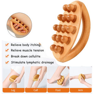 14 hạt mát xa cạo gió bàn chải NẠO VÉT kinh tuyến bàn chải giảm đau chân eo cơ thể cạo trị liệu Spa chống cellulite công cụ thư giãn