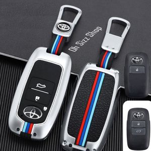เคสรีโมทรถ Toyota Yaris Cross ATIV Veloz 2024 (Alloy Up Grade Luminescence 3D Silicone Push button Guard) Key Sets Toyota Yaris ATIV 2023 Veloz 2 และ 3 ปุ่ม ใส่ได้