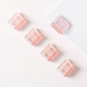 OWNNEW 20PCS Nhựa Sinh viên Kẹp giữ hồ sơ Sáng Tạo Trong suốt Màu kẹo Kẹp đẩy Kẹp góc Kẹp Giấy chữ cái Bìa hồ sơ giấy kiểm tra