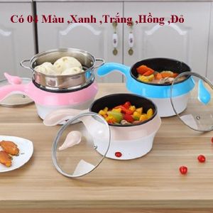 Nồi Cơm Đa Năng  Nồi Lẩu Điện Vân Đá Chống Dính ShanBan Electric 24cm Kèm Lồng Hấp.