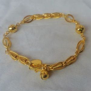 Gelang Bola Lilit Kurung Lapis Emas
