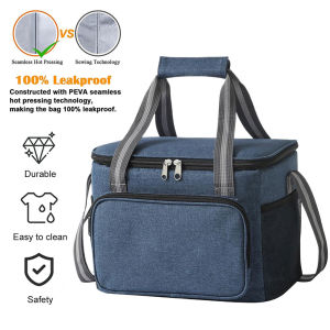 [Vodool Home Mall] Cooler Bag Lunch Cooler Tote with Adjustable Strap for Men & Women