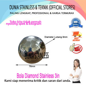 Bola Diamond Stainless 3in Aksesoris Stainless