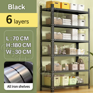 【In Stock】5/6 Tier Storage Rack Adjustable Metal Triangular bolt Rack Home Kitchen Store Storage Rack Bookshelf