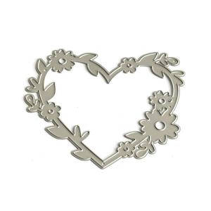 Flower Frame Cutting Dies Heart Shape Metal Die Cuts Embossing Templates Molds Cuts Stencils for Card Photo Decoration