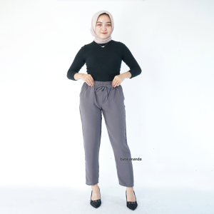 BAGGY PANTS CRENKLE PREMIUM AIRFLOW / CELANA PANJANG WANITA Crinkle