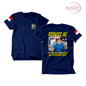 KAOS DISTRO//KAOS SERVICE AC INDONESIA (VOLT2) TAK PERLU GENGSI SAMA PROFESI 24S COTTON COMBED