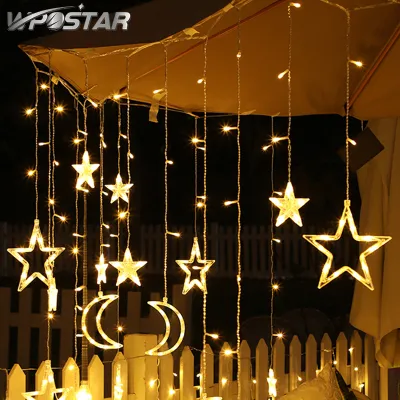 Star String Lights Led Chrismas Graland Fairy Curtain Light 3.5M Indoor Outdoor for Bedroom Home Party Wedding Decor