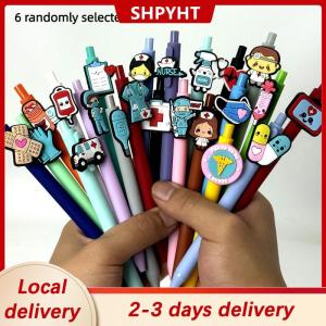 [COD] SHPYHT Local delivery Ship within 24 hours 6 10Pcs Medical Record Pens Nurse Doctor Writing Gel Pens Nurses Day Gift Student Retractable Ballpoint Pen