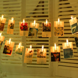 🇸🇬🔥SG STOCK🔥 3M 20PCS LED Photo Clips String Light Fairy Twinkle Wedding Party Christmas Deco Home