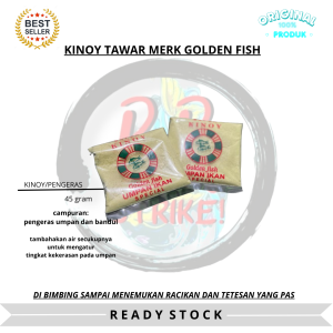 kinoy tawar kristal Golden fish untuk bahan campuran Umpan mancing ikan mas lomba harian galapung kilo gebrus