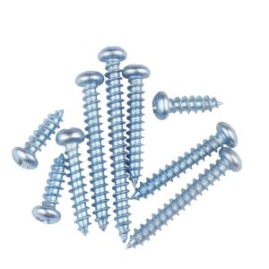 Vít Thép carbon m4 m5 m6 Đầu Tròn Chữ Thập Tự Cắt Gỗ Dài 10mm ~ 50mm