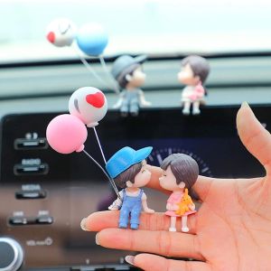 SADSAF Auto Interior Auto Parts Dashboard Figure Cute Creative Girls Gifts Balloon Ornament Car Decoration Action Figure Cartoon Couples