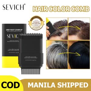 SEVICH Hair Color Stick For White Hair Blackening Stick Hair Dye Comb Black Hair Dye Stick 15g