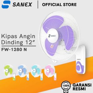 Sanex Kipas Angin Dinding Tembok - 12 inch - FW1280 N - FREE ONGKIR Jabodetabek