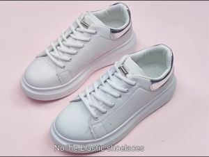 1 Pair Elastic Lazy Shoelaces No Tie Semicircle Shoe Laces Kids Sneakers Fast Tie Laces Metal Lock Shoe String Rope Round