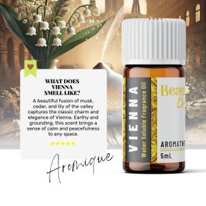 VIENNA Hotel-Inspired Water-Based Fragrance Oil for Cozy Home Diffuser & Humidifier 5mL - Aromique